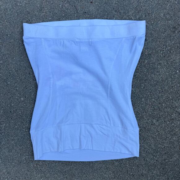 Vintage Y2K 90s Baby Phat White Strapless Tube Top Kangaroo Pocket Retro Hip Hop - Picture 4 of 7